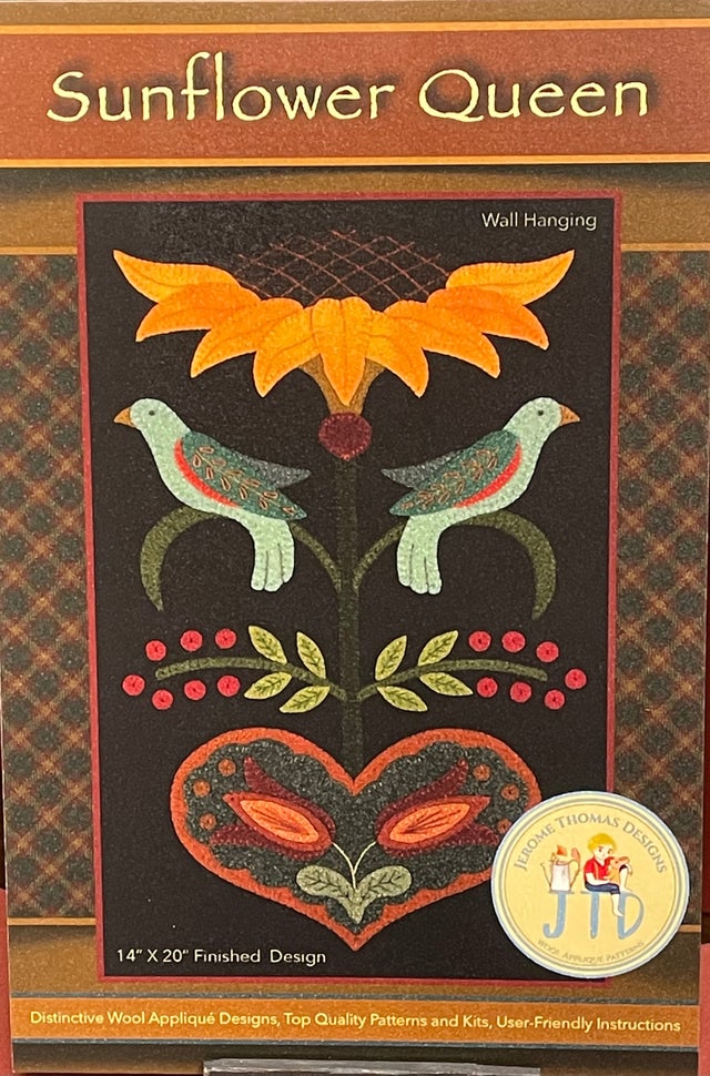 Two Birds in the Garden Wool Applique Pattern by Maggie Bonanomi - Kit –  fiddlestix designs